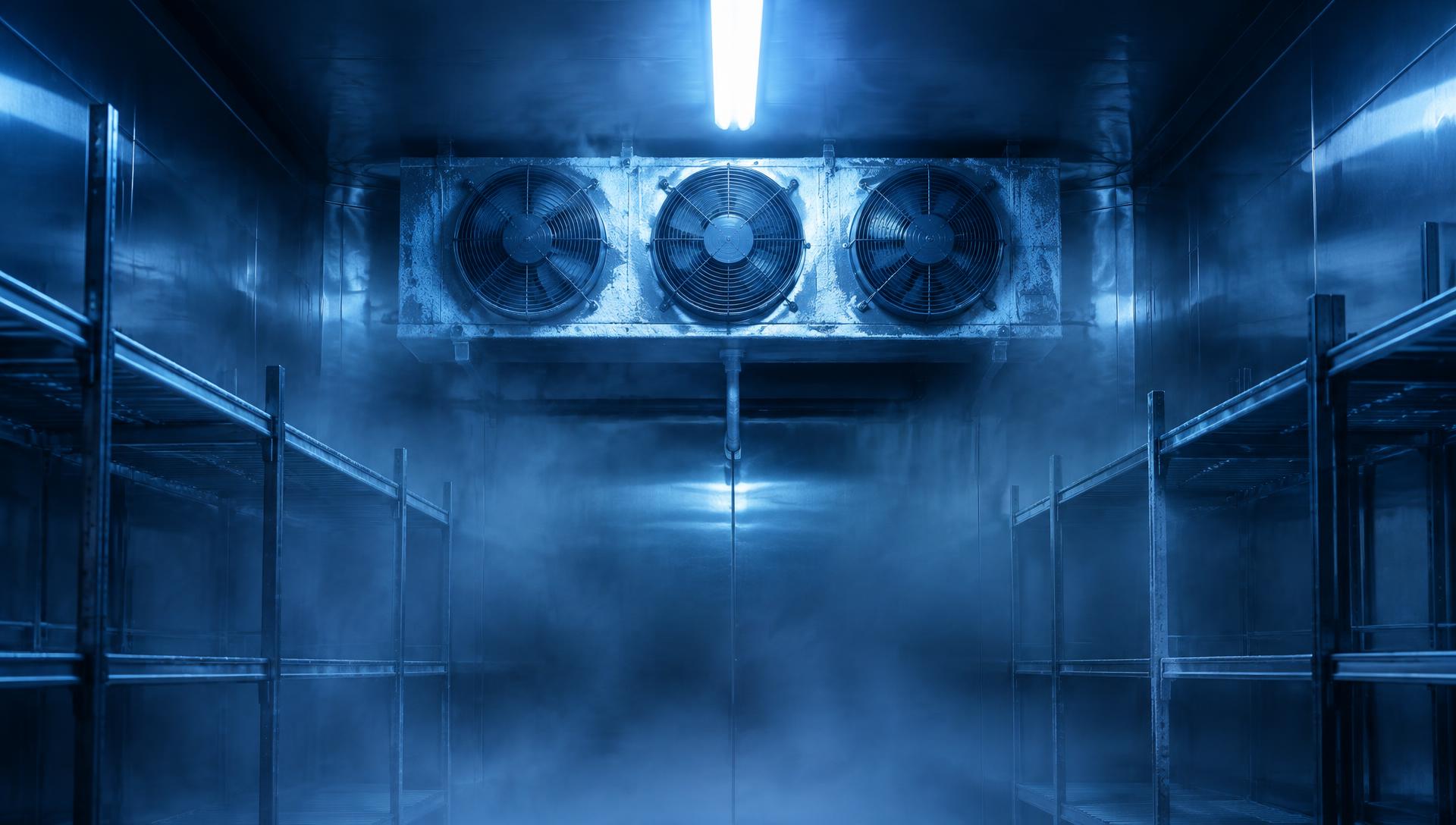 Commercial walk-in cold room evaporator serviced by londonhvacpro refrigeration engineers in London